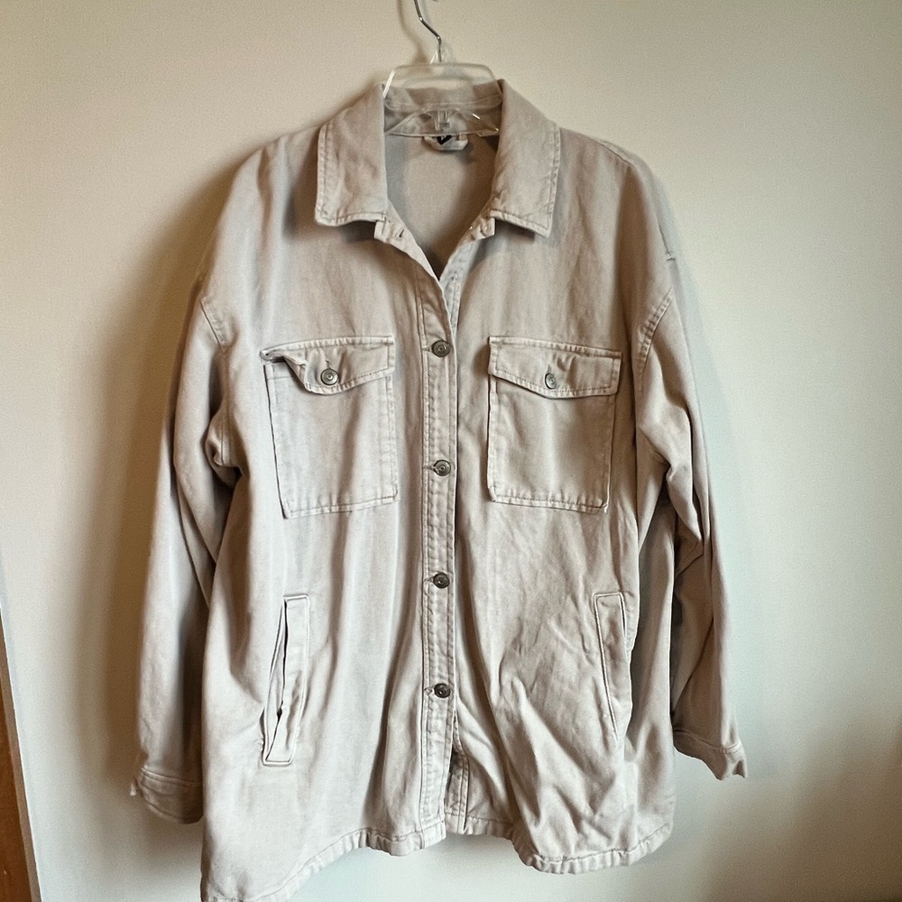 Women's Cream Jean Jacket size M